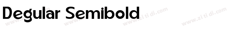 Degular Semibold字体转换